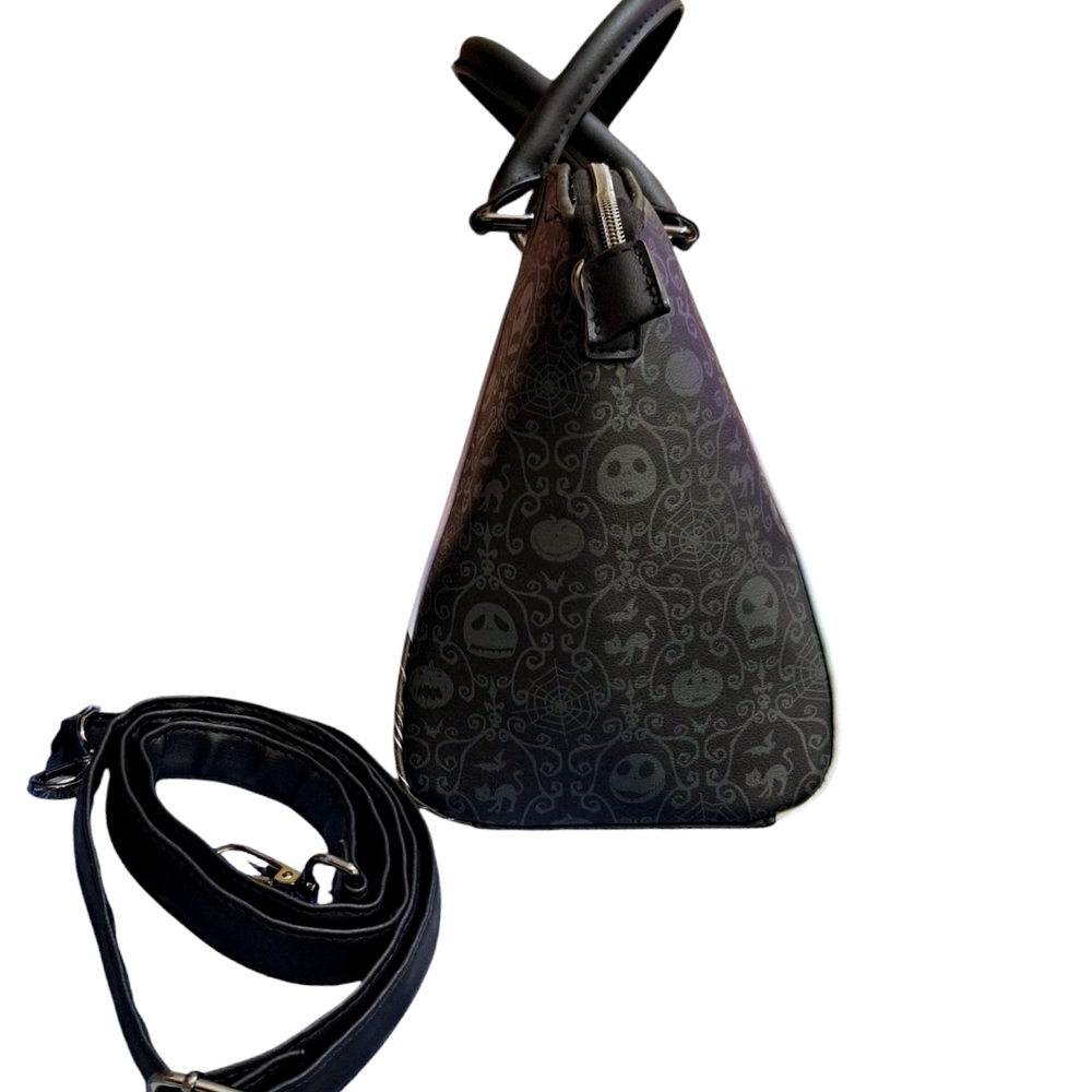 LOUNGEFLY NIGHTMARE BEFORE CHRISTMAS SATCHEL CROSSBODY BAG - Picture 5 of 13